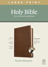 NLT Large Print Thinline Reference Bible, Filament Enabled Edition (Red Letter, Leatherlike, Rustic Brown, Indexed)