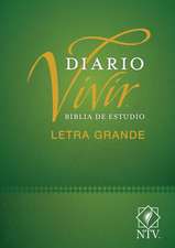 Biblia de Estudio del Diario Vivir Ntv, Letra Grande (Tapa Dura, Letra Roja)