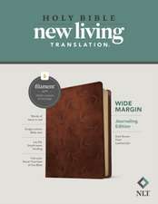 NLT Wide Margin Bible, Filament Enabled (Leatherlike, Dark Brown Palm, Red Letter)