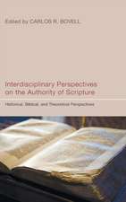 Interdisciplinary Perspectives on the Authority of Scripture