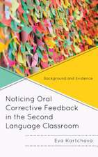 NOTICING ORAL CORRECTIVE FEEDBCB