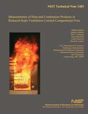 Measurements of Heat and Combustion Products in Reduced-Scale Ventilation-Limited Compartment Fires