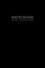 Matte Black Dot Grid Notebook, 6x9, 100 Pages