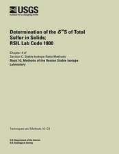 Determination of the 34s of Total Sulfur in Solids; Rsil Lab Code 1800