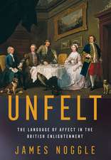 Unfelt – The Language of Affect in the British Enlightenment