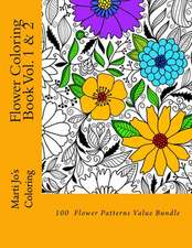 Flower Coloring Book Vol. 1 & 2