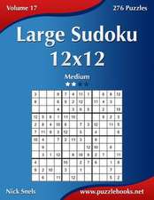 Large Sudoku 12x12 - Medium - Volume 17 - 276 Puzzles