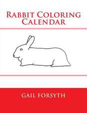 Rabbit Coloring Calendar