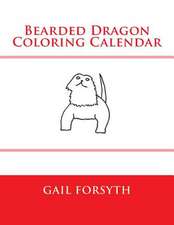 Bearded Dragon Coloring Calendar