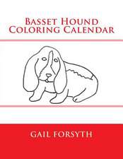 Basset Hound Coloring Calendar