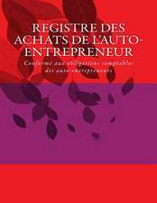 Registre Des Achats de L'Auto-Entrepreneur