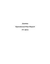 Zambia Operational Plan Report Fy 2013