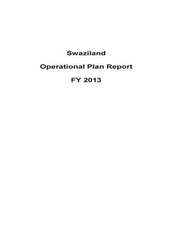 Swaziland Operational Plan Report Fy 2013