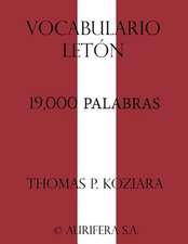 Vocabulario Leton