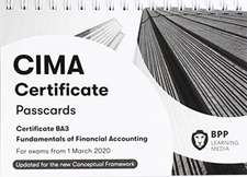 BPP Learning Media: CIMA BA3 Fundamentals of Financial Accou