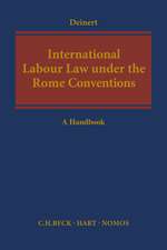 International Labour Law under the Rome Conventions: A Handbook