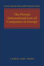 The Private International Law of Companies in Europe