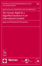 The Human Right to a Dignified Existence in an International Context: Legal and Philosophical Perspectives