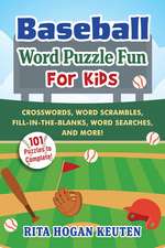 Baseball Word Puzzle Fun for Kids