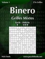 Binero Grilles Mixtes - Facile a Difficile - Volume 1 - 276 Grilles