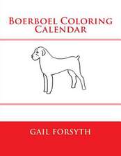 Boerboel Coloring Calendar