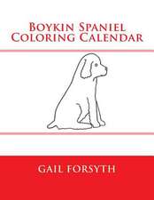 Boykin Spaniel Coloring Calendar