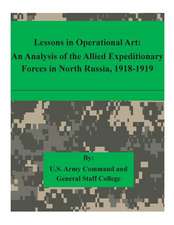 Lessons in Operational Art