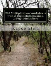 200 Multiplication Worksheets with 2-Digit Multiplicands, 2-Digit Multipliers