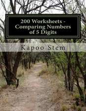 200 Worksheets - Comparing Numbers of 5 Digits