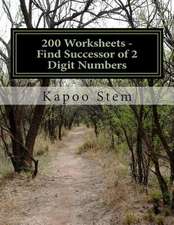 200 Worksheets - Find Successor of 2 Digit Numbers