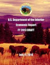 U.S. Department of the Interior Economic Report Fy 2013 Draft July 11, 2014