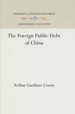 The Foreign Public Debt of China