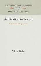 Arbitration in Transit – An Evaluation of Wage Criteria