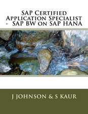 SAP Certified Application Specialist - SAP Bw on SAP Hana