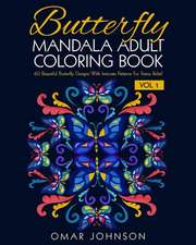 Butterfly Mandala Adult Coloring Book Vol 1