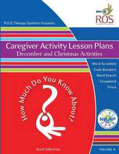 Caregiver Activity Lesson Plan