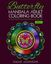 Butterfly Mandala Adult Coloring Book Vol 4