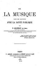 de La Musique Dans Ses Rapports Avec La Sante Publique