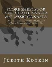 Score Sheets for American Canasta & Classic Canasta