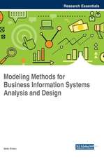 Modeling Methods for Business Information Systems Analysis and Design