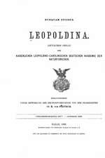 Leopoldina, Amtliches Organ Der Kaiserlich Leopoldinisch-Carolinischen Deutschen Akademie Der Naturforscher