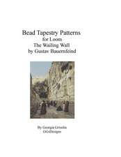 Bead Tapestry Pattern for Loom the Wailing Wall by Gustav Bauernfeind