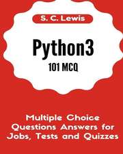 Python3 101 McQ - Multiple Choice Questions Answers for Jobs, Tests and Quizzes