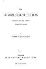 The Criminal Code of the Jews, According to the Talmud, Massecheth Synhedrin