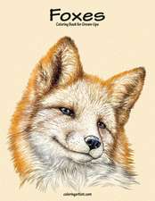 Foxes Coloring Book for Grown-Ups 1