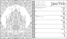 Johanna Basford 12-Month 2025 Weekly Coloring Calendar