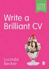 Write a Brilliant CV