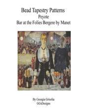 Bead Tapestry Patterns Peyote Bar at the Folies Bergere by Manet