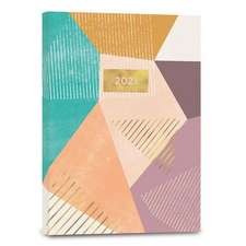 PEACH GEOMETRIC 2021 WEEKLY PLANNER