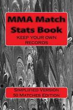 Mma Match STATS Book